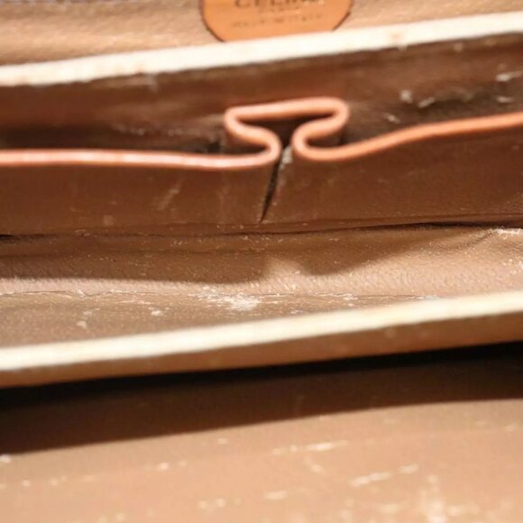 CELINE Macadam Canvas Shoulder Bag Beige Auth - Picture 8 of 16